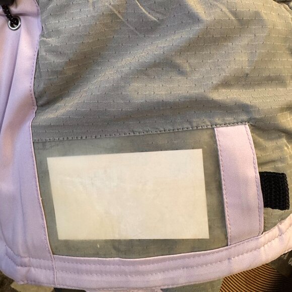 SPYDER - fitted ski jacket - soft lilac with black and white accents - size 8 - Picture 8 of 9